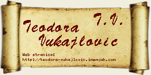 Teodora Vukajlović vizit kartica
